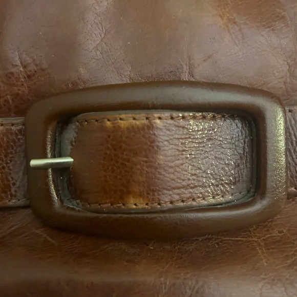 Arnold Churgin vintage brown bigger buckles purse in  excellent condition - Picture 8 of 11